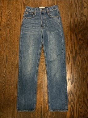 Denim Forum Artzia Women’s Straight Jeans in Blue